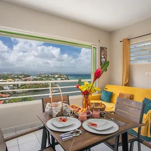 T2 Vue 180° Avec Piscine Pour Sunset Lovers Les Trois-Ilets